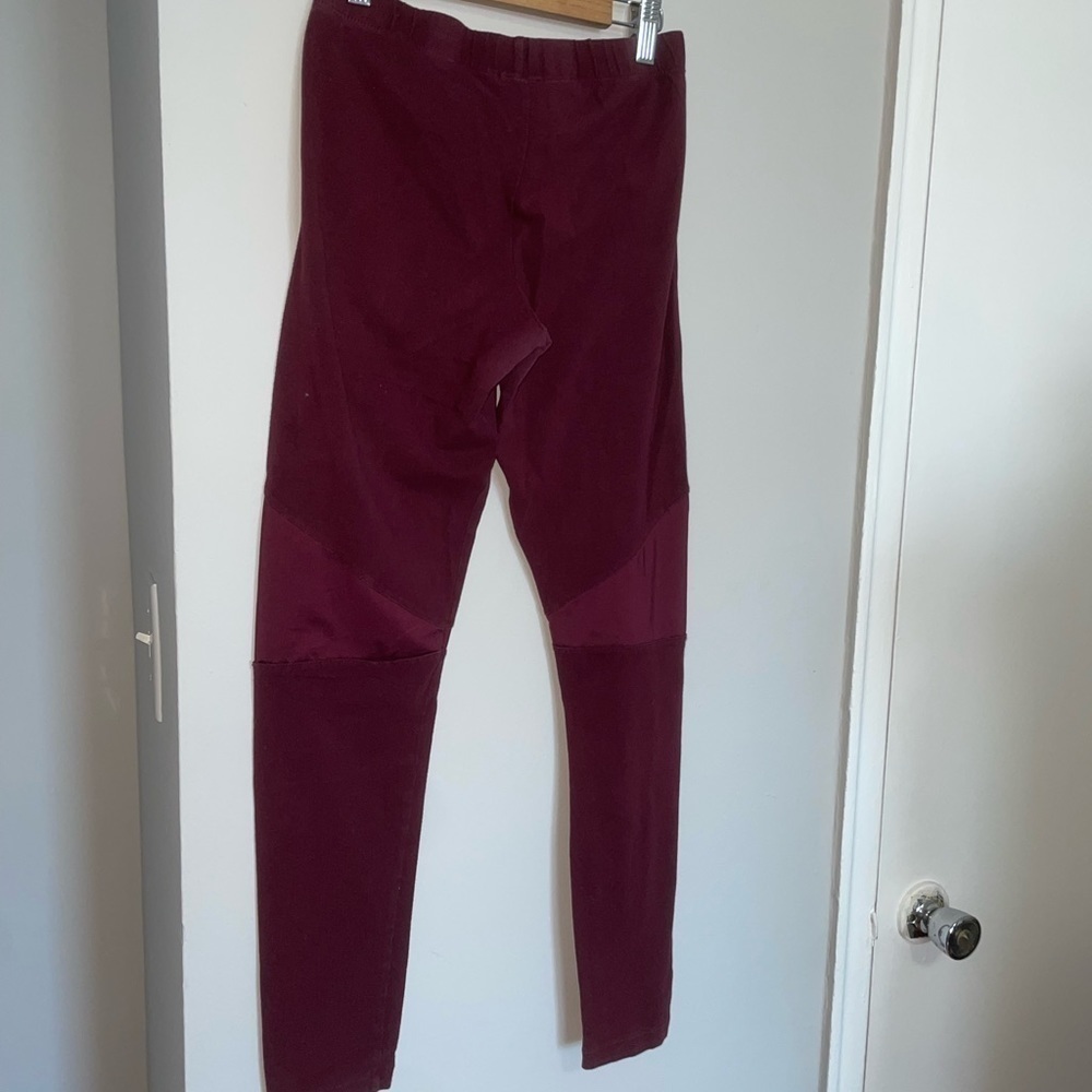Adidas Burgundy Gym Pants - Picture 9 of 11
